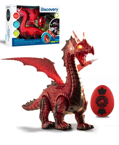 Discovery #mindblown Remote Control Smoke Breathing Dragon Toy In Red