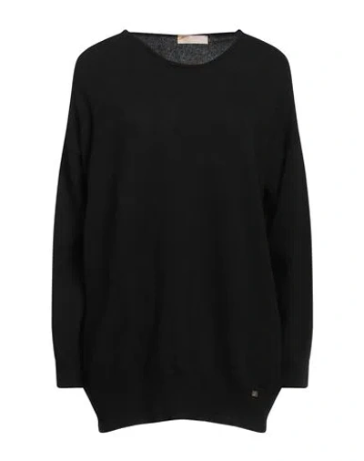 Dismero Woman Sweater Black Size L Merino Wool, Viscose, Polyamide, Cashmere