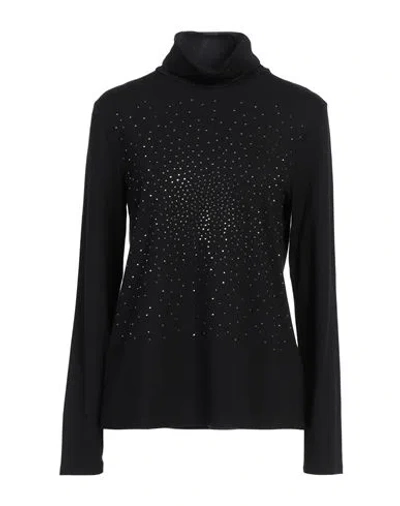 Dismero Woman T-shirt Black Size L Viscose, Elastane