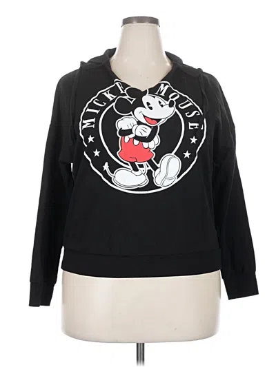 Pre-owned Disney 3/4 Sleeve T-shirt In Black