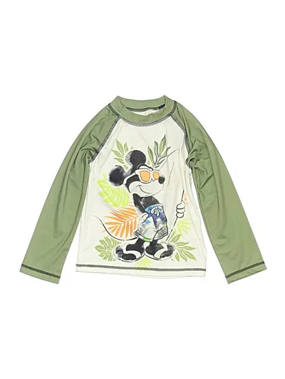 Pre-owned Disney Kids' 3/4 Sleeve T-shirt In Green