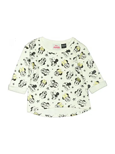 Pre-owned Disney Kids' 3/4 Sleeve T-shirt In White