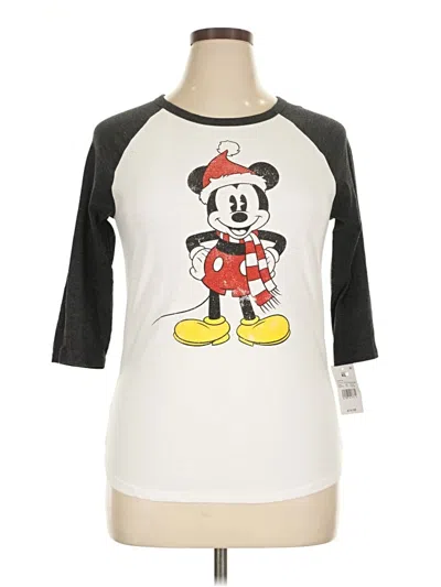 Disney 3/4 Sleeve T-shirt In White