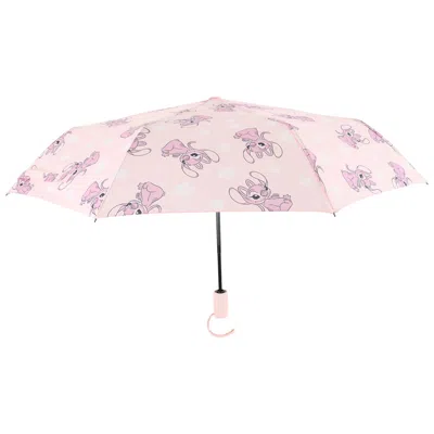Disney Angel All-over Print Auto Open & Close Umbrella In Pink