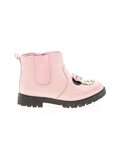 Pre-owned Disney Kids' Ankle Boots In Pink