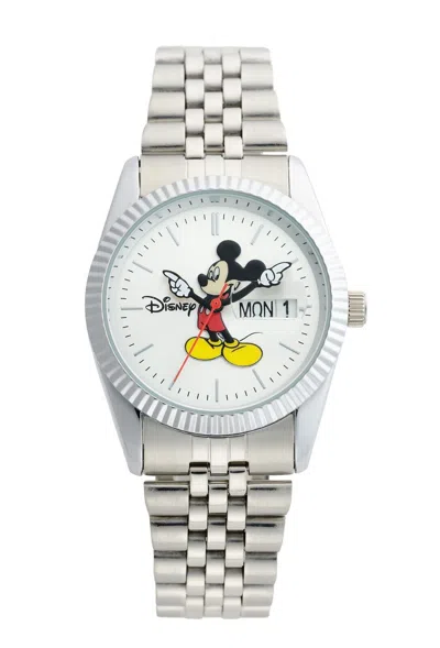 Pre-owned Disney Another Heaven  Mickey Watch Vintage Reproduction Datejust Silver