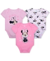 DISNEY BABY 3 PACK MINNIE MOUSE BODYSUITS