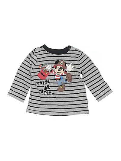 Pre-owned Disney Baby Babies' 3/4 Sleeve T-shirt In Gray