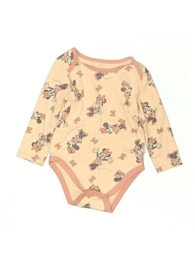Pre-owned Disney Baby Kids' 3/4 Sleeve T-shirt In Tan