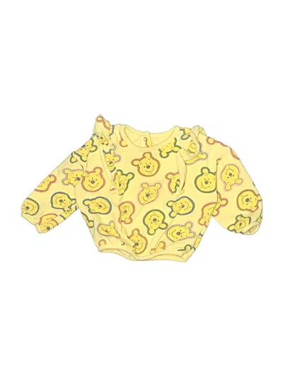 Pre-owned Disney Baby Babies' 3/4 Sleeve T-shirt In Yellow