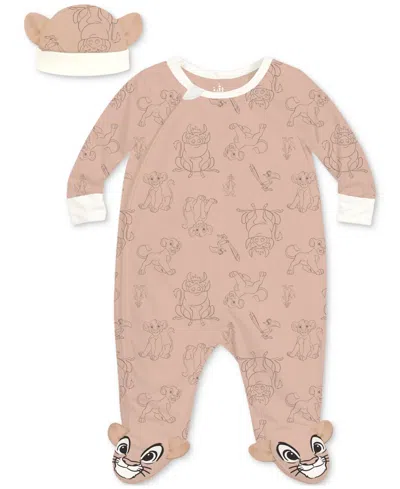 Disney Baby Boys 2-pc. Lion King Sleep & Play Set In Tan