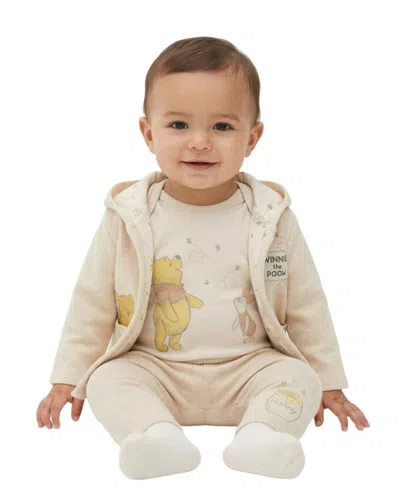 Disney Baby Boys' Hooded Jacket, Bodysuit And Pants, 3-piece Set In Multi