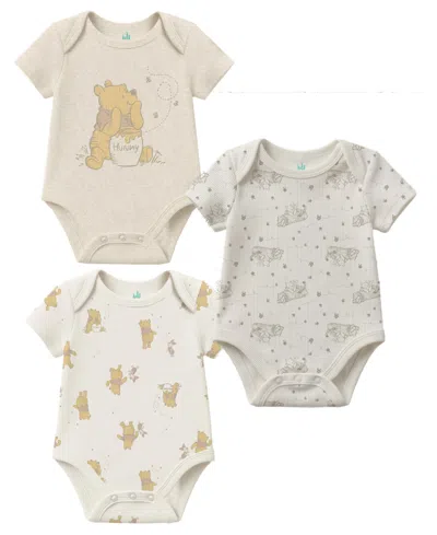 Disney Baby Boys' Or Baby Girls' Crewneck Bodysuit, 3-pack In Multi