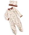 DISNEY BABY BOYS THE LION KING FOOTED COVERALL & HAT, 2 PIECE SET