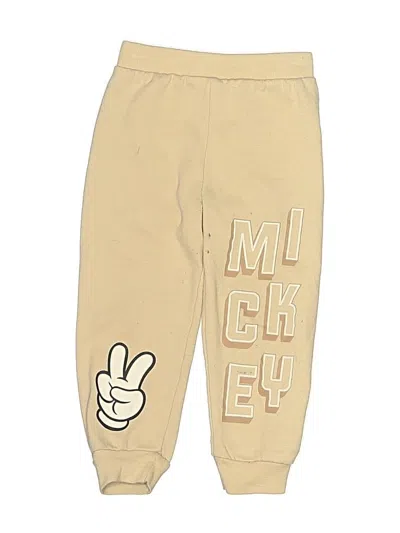 Pre-owned Disney Baby Kids' Casual Pants In Gold