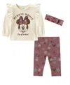 Disney Baby Girls 2-piece Minnie Mouse Top And Pants Set In Multi