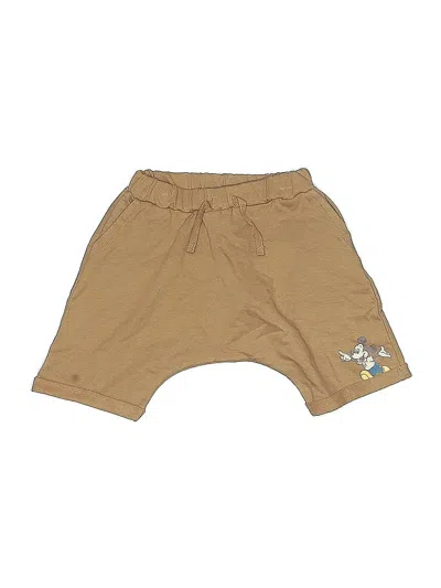 Pre-owned Disney Baby Kids' Khaki Shorts In Brown