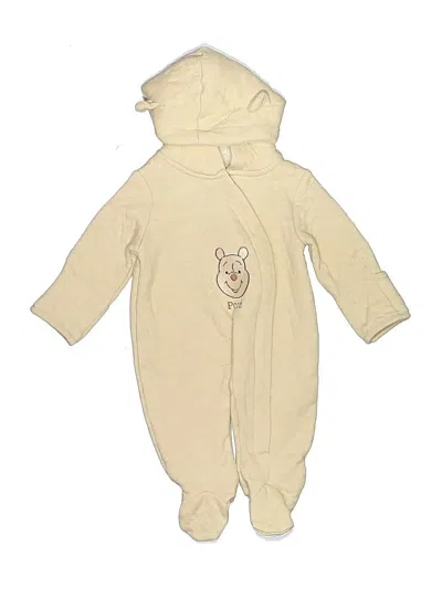 Pre-owned Disney Baby Babies' Long Sleeve Onesie In Gold