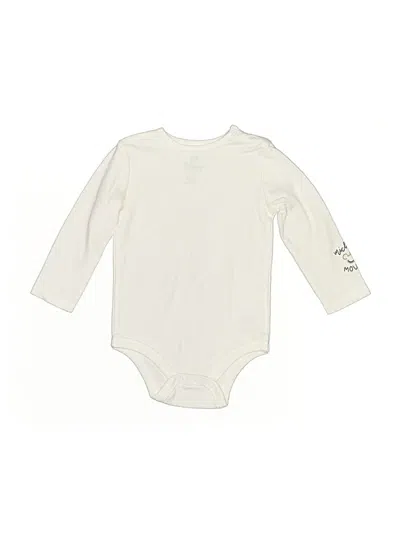 Pre-owned Disney Baby Kids' Long Sleeve Onesie In Ivory