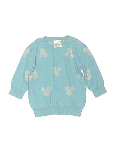 Pre-owned Disney Baby Babies' Pullover Sweater In Teal