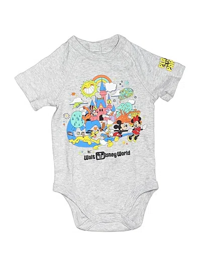Disney Baby Kids' Short Sleeve Onesie In Gray
