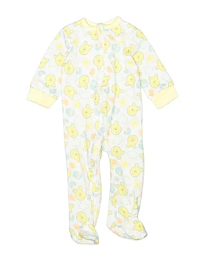 Pre-owned Disney Baby Babies' Short Sleeve Onesie In Yellow