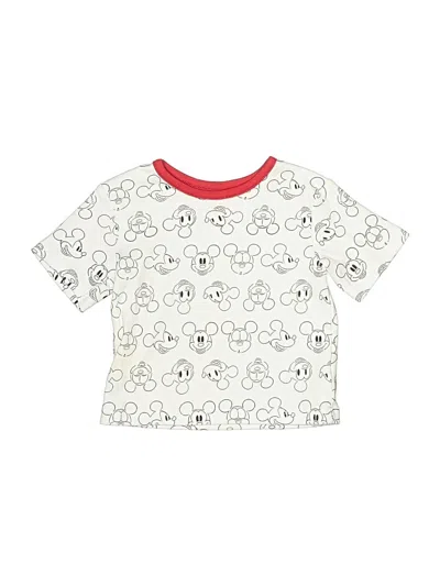 Pre-owned Disney Baby Kids' Short Sleeve T-shirt In White