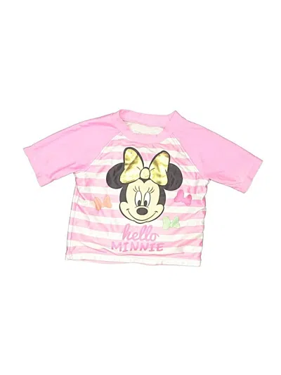 Pre-owned Disney Baby Babies' Short Sleeve T-shirt In Pink