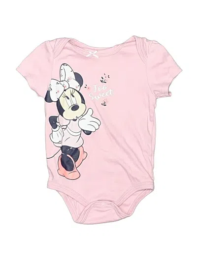 Pre-owned Disney Baby Babies' Short Sleeve T-shirt In Pink