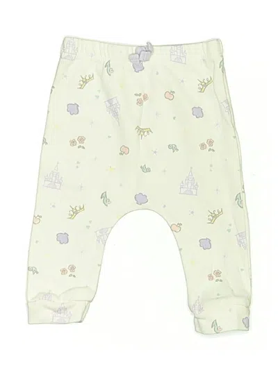 Pre-owned Disney Baby Babies' Snow Pants With Bib In Ivory