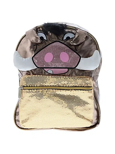 Pre-owned Disney Kids' Backpack In Gold