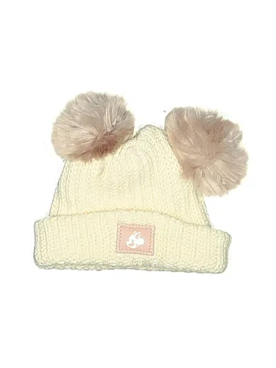 Pre-owned Disney Kids' Beanie Hat In Ivory
