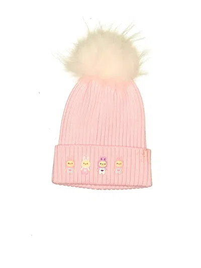 Pre-owned Disney Kids' Beanie Hat In Pink