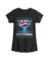 Disney Big Girls Stitchmas Graphic Short Sleeve Tee In Black