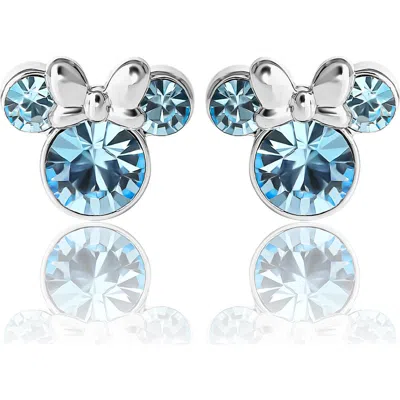 Disney Birthstone Stud Earrings In Blue