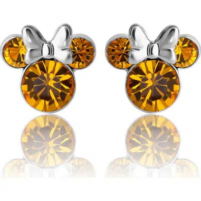 Disney Birthstone Stud Earrings In Brown