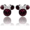 Disney Birthstone Stud Earrings In Burgundy
