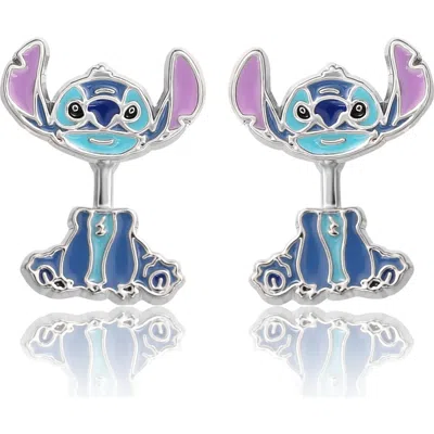 Disney Blue Enamel Stitch Stud Earrings
