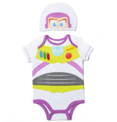 Disney Babies'  Bodysuit & Hat Set In Multi