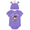 Disney Babies'  Bodysuit & Hat Set In Purple