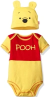Disney Babies'  Bodysuit & Hat Set In Yellow