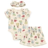 Disney Bodysuit Shorts & Headband Set In Multi