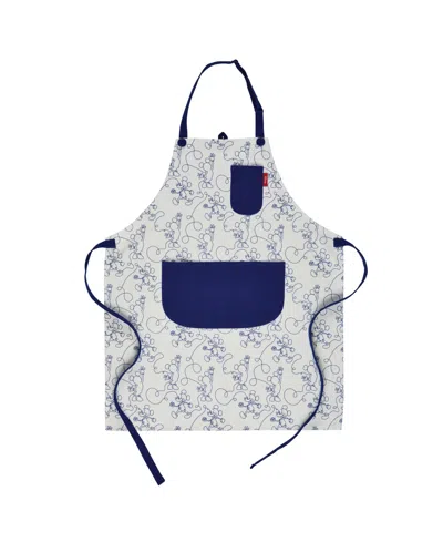 Disney Bon Voyage 32.7" Apron In Blue