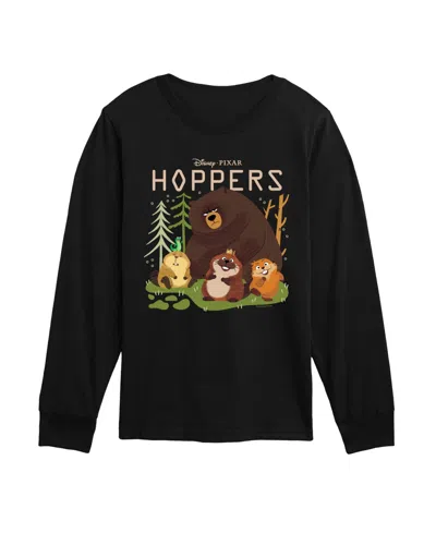 Disney Kids' Boys' 8-20 Long-sleeve Graphic T-shirt In Black