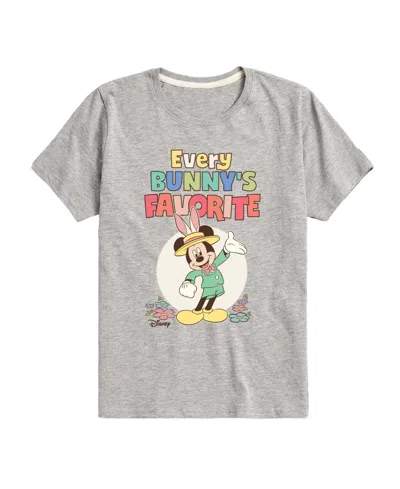 Disney Babies' Boys' Toddler 2t-5t Every Bunnys Favorite Mickey Short-sleeve Graphic T-shirt In Gray