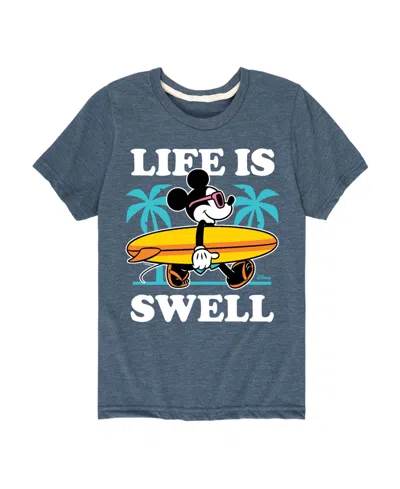 Disney Babies' Boys' Toddler 2t-5t Graphic Short-sleeve T-shirt In Blue