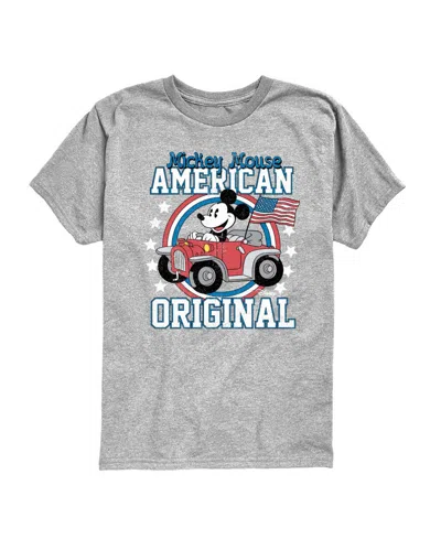 Disney Babies' Boys' Toddler 2t-5t Mickey American Original Short-sleeve Graphic T-shirt In Gray