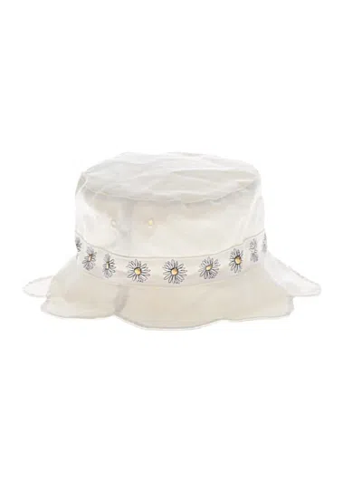 Pre-owned Disney Kids' Bucket Hat In Ivory