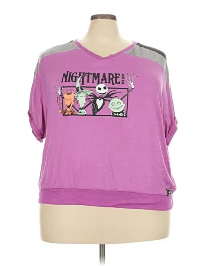 Pre-owned Disney Cardigan Sweater In Purple