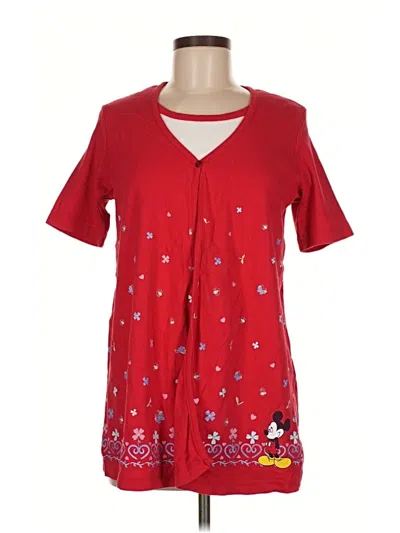 Pre-owned Disney Cardigan Sweater In Red